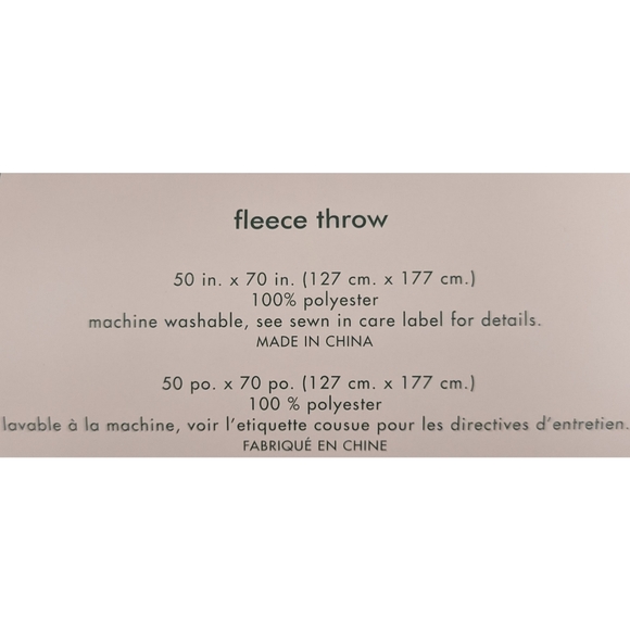 ❌SOLD❌Kate Spade Paper Snowflake Fleece Throw HTF - Picture 7 of 7